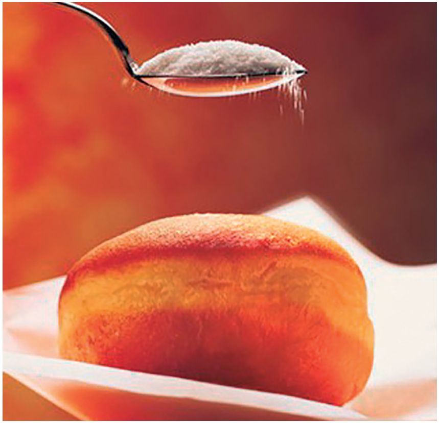 Beignet fourré à l'abricot de Provence