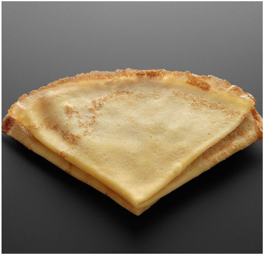 Crêpe fine parfum vanille