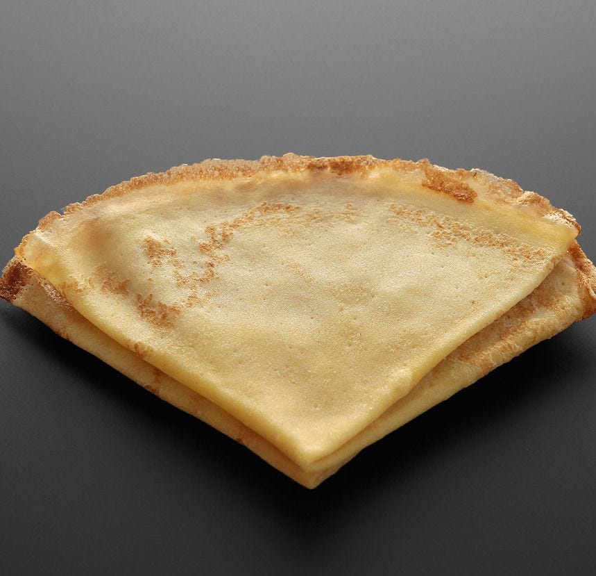 Crêpe fine parfum vanille