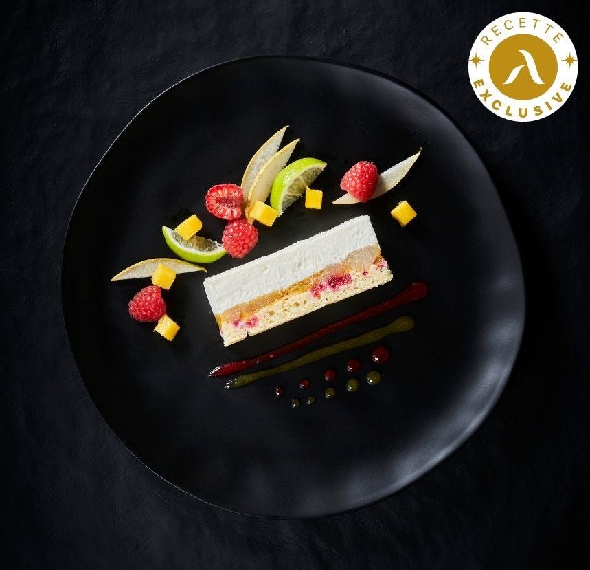 Entremets tutti frutti en bande