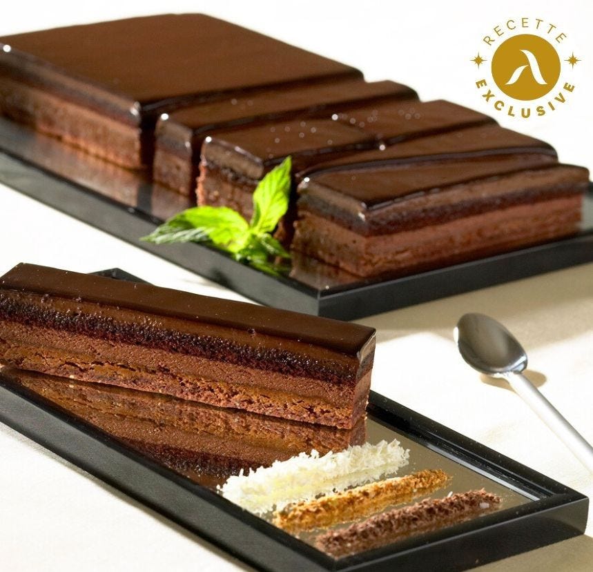 Entremets Intense chocolat en bande