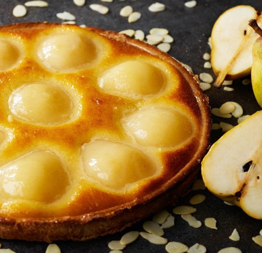 Tarte à la poire et à l'amande