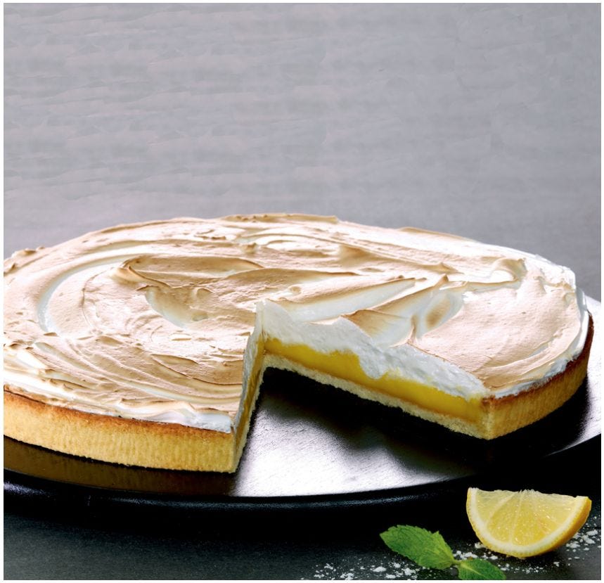 Tarte au citron meringuée talochée
