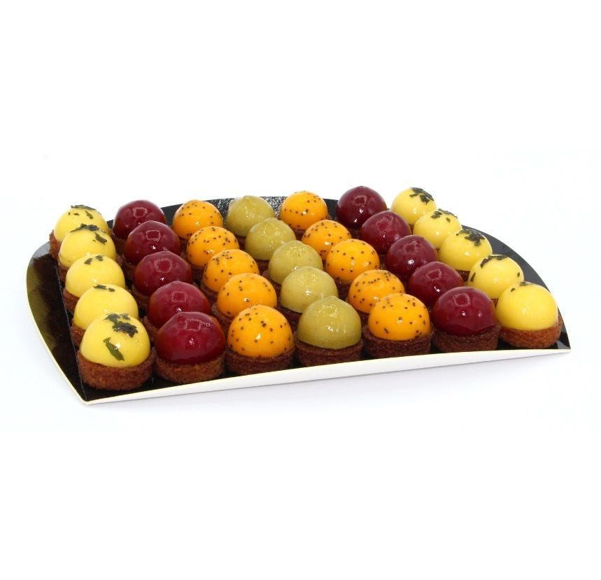 Assortiment de 35 mini dômes aux fruits