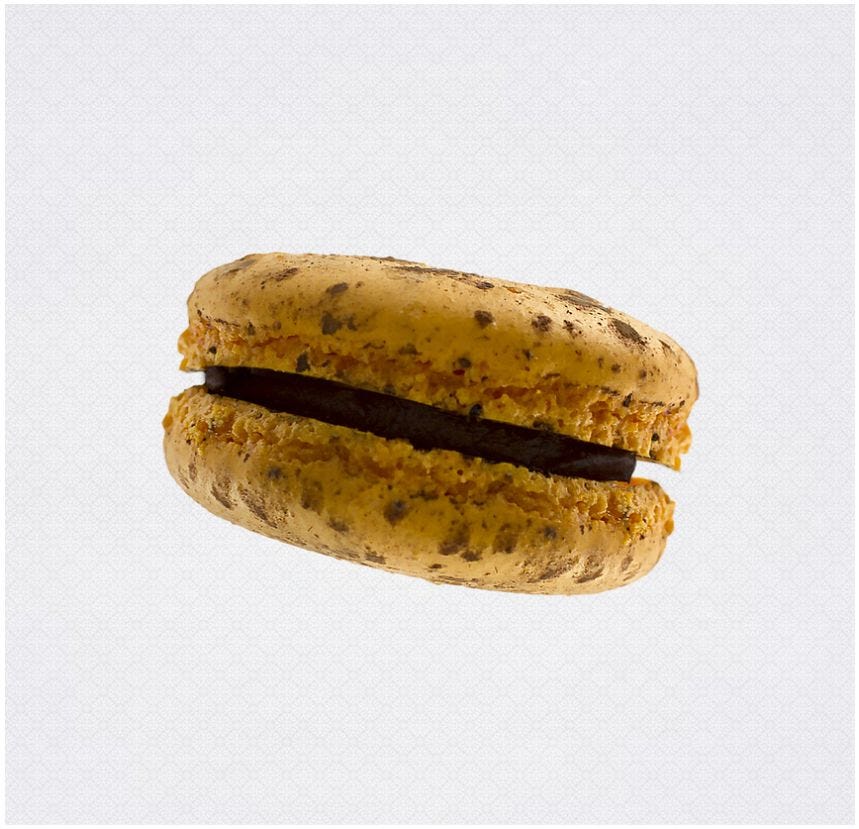 Macaron chocolat orange