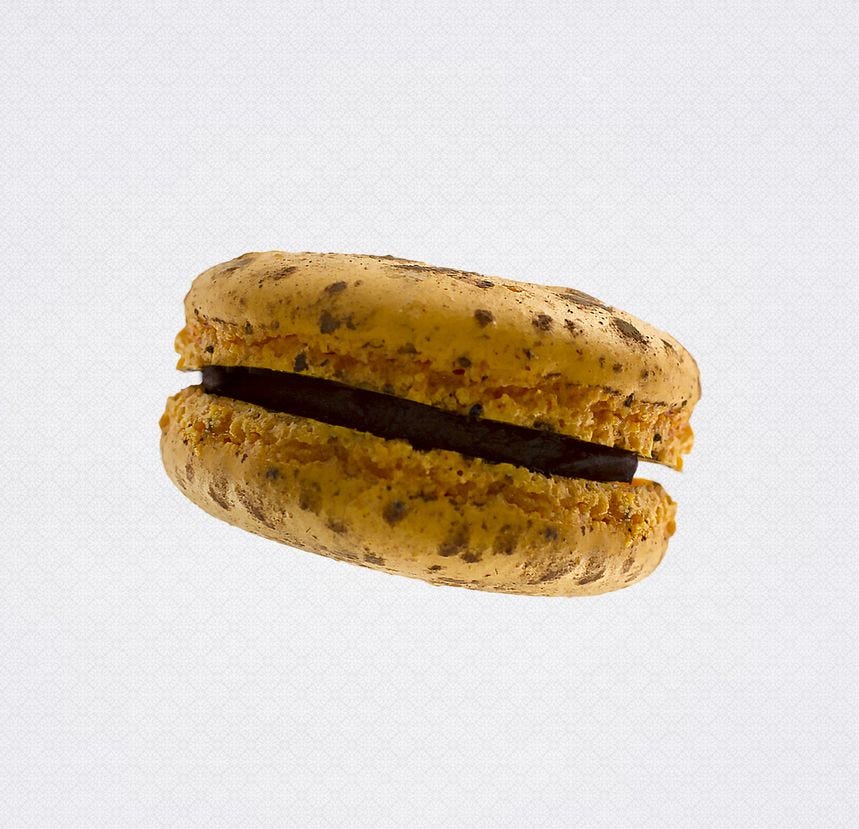Macaron chocolat orange 