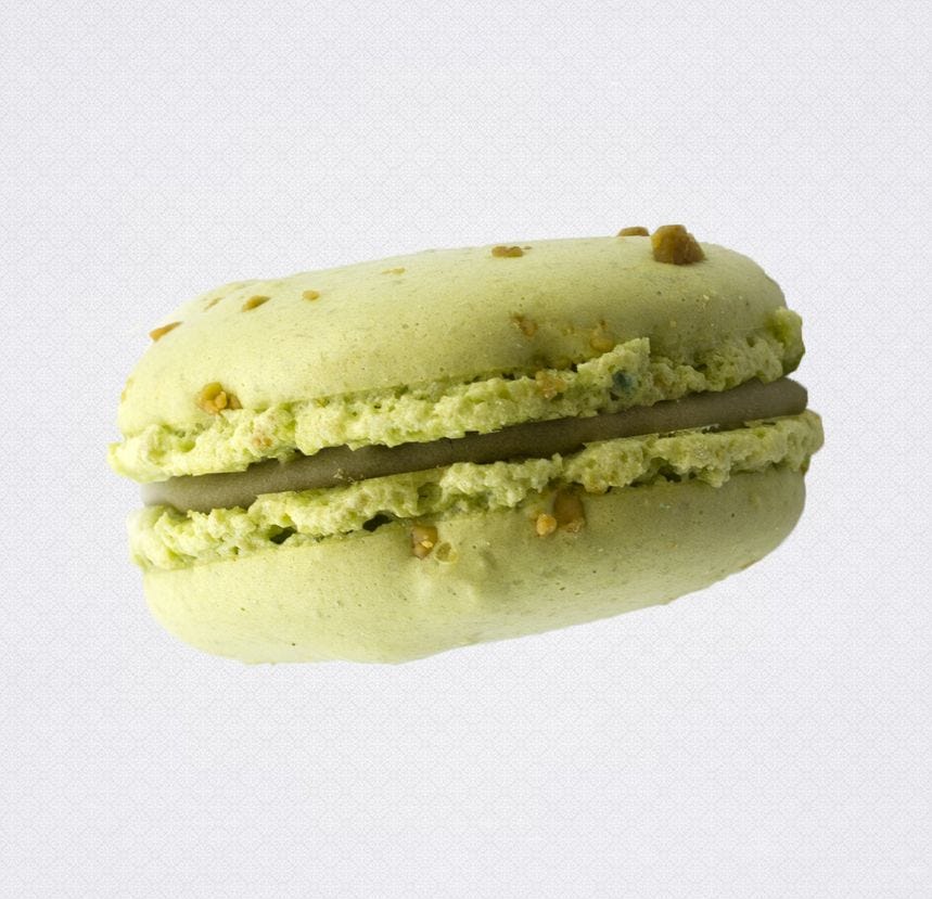 Macaron à la pistache 