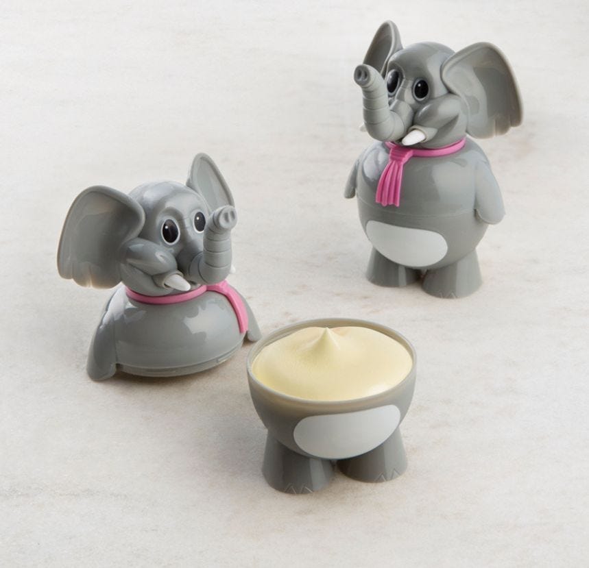 Figurine éléphant glace parfum vanille