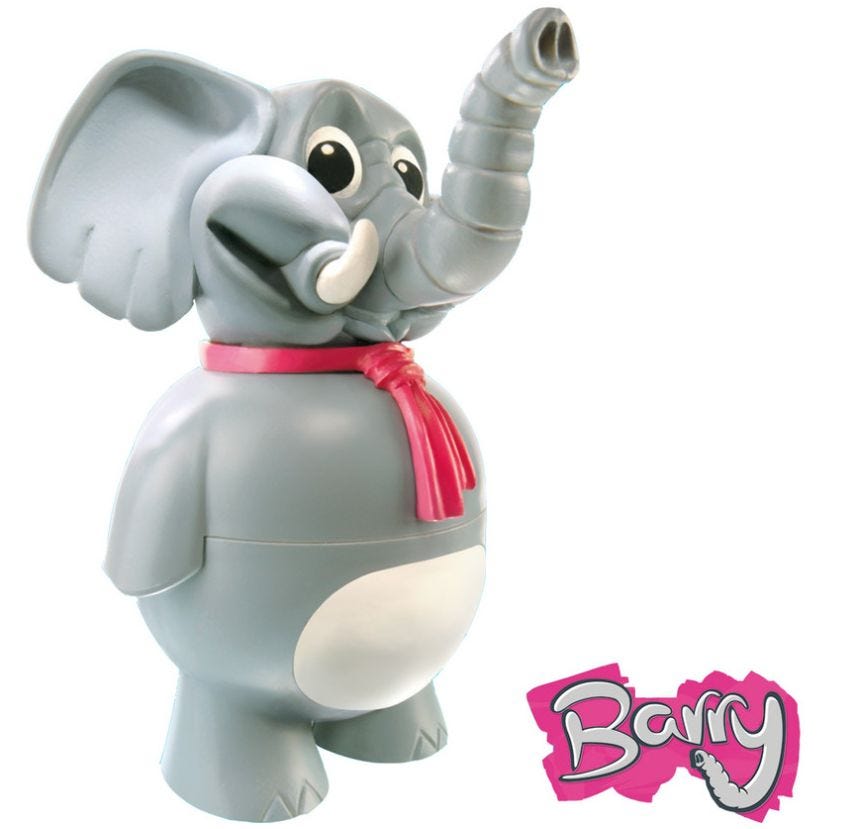 Glace éléphant saveur vanille