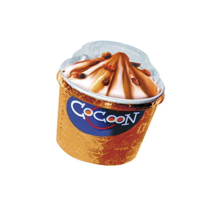 Cocoon vanille sauce caramel