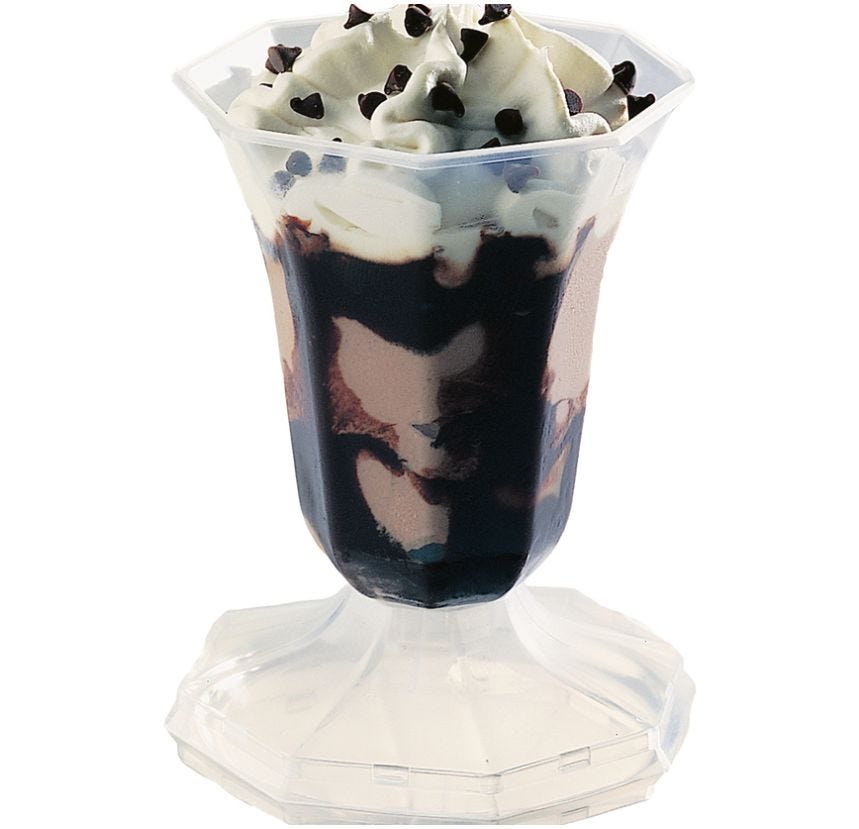 Coupe chocolat liégeois