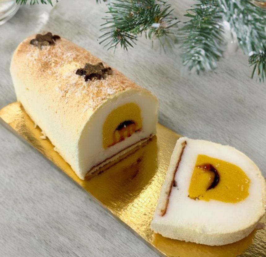 Bûche glacée citron mangue