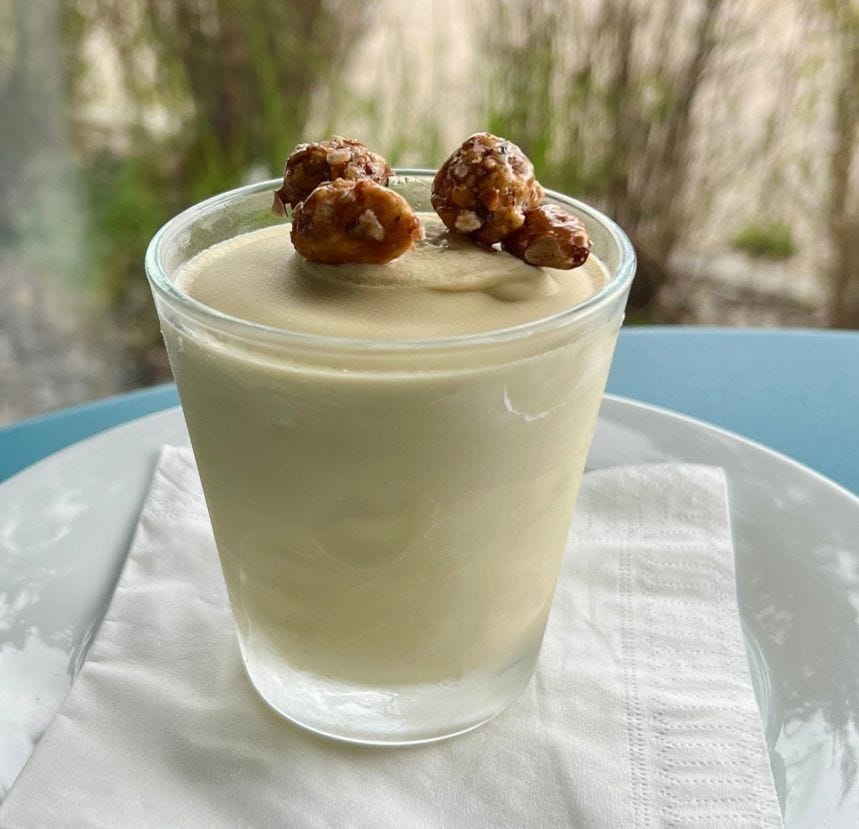 Verrine crème glacée à la pistache
