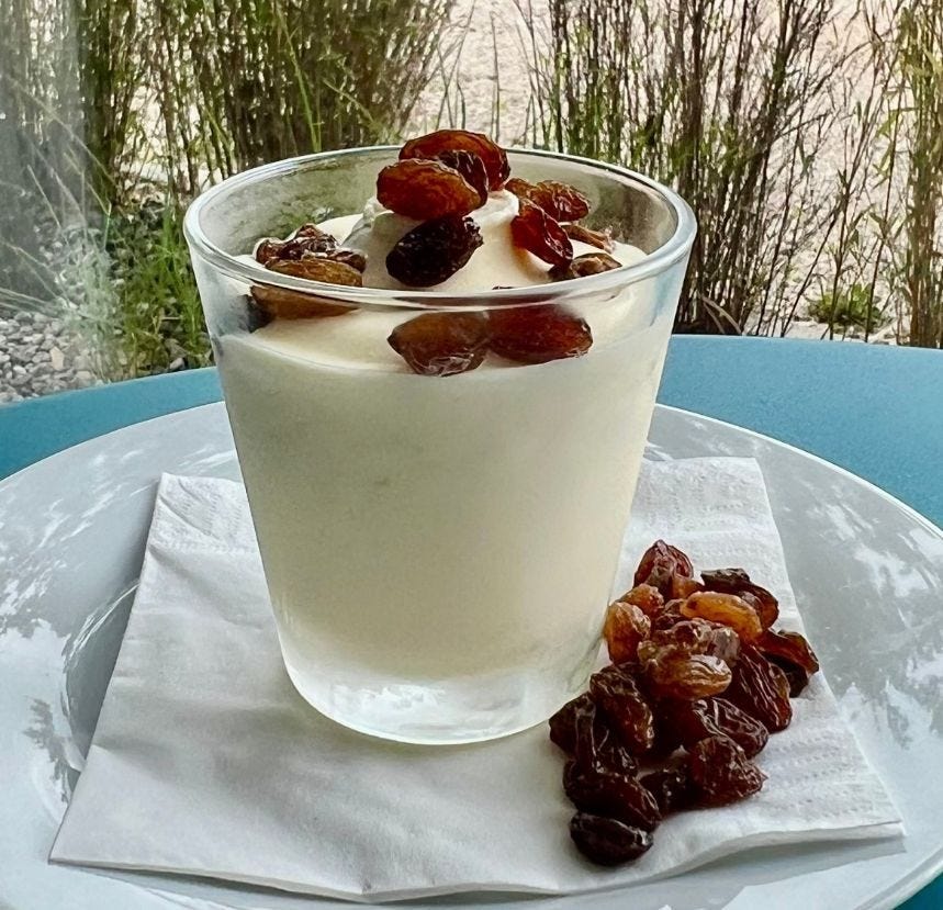 Verrine crème glacée aromatisée au rhum