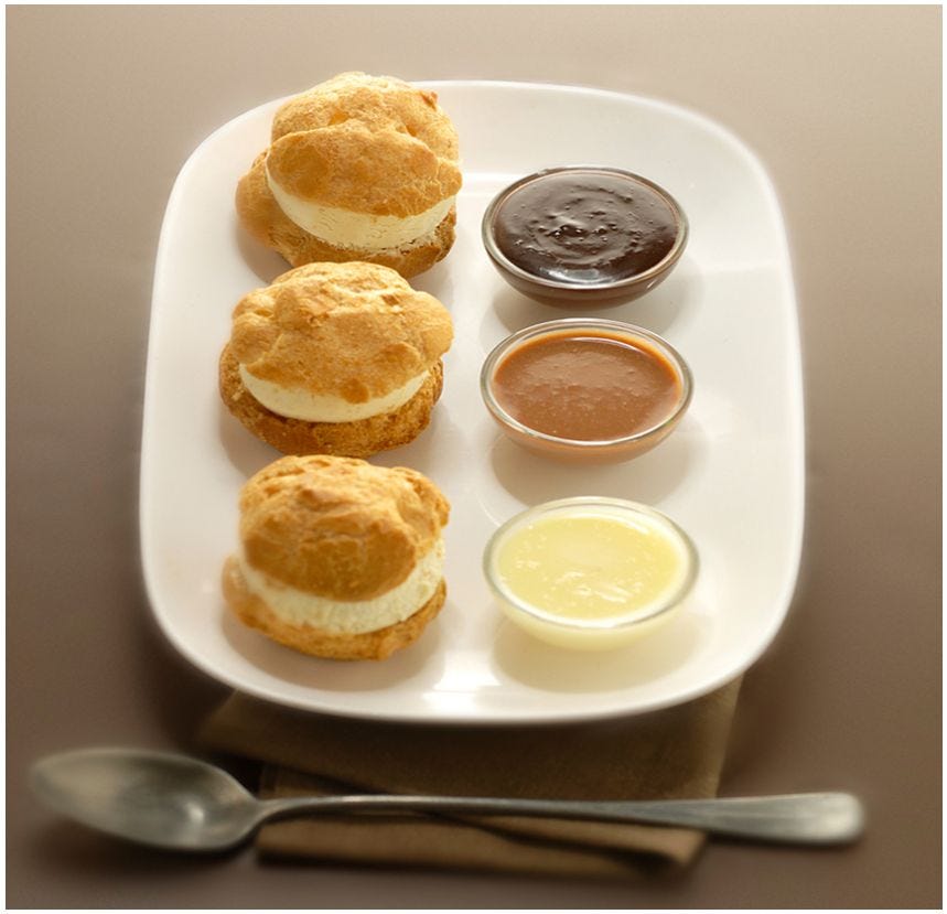 Profiterole glacée artisanale