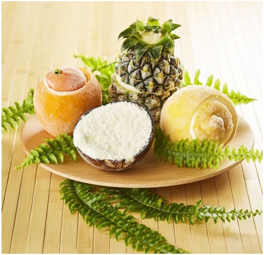 Noix de coco givrée