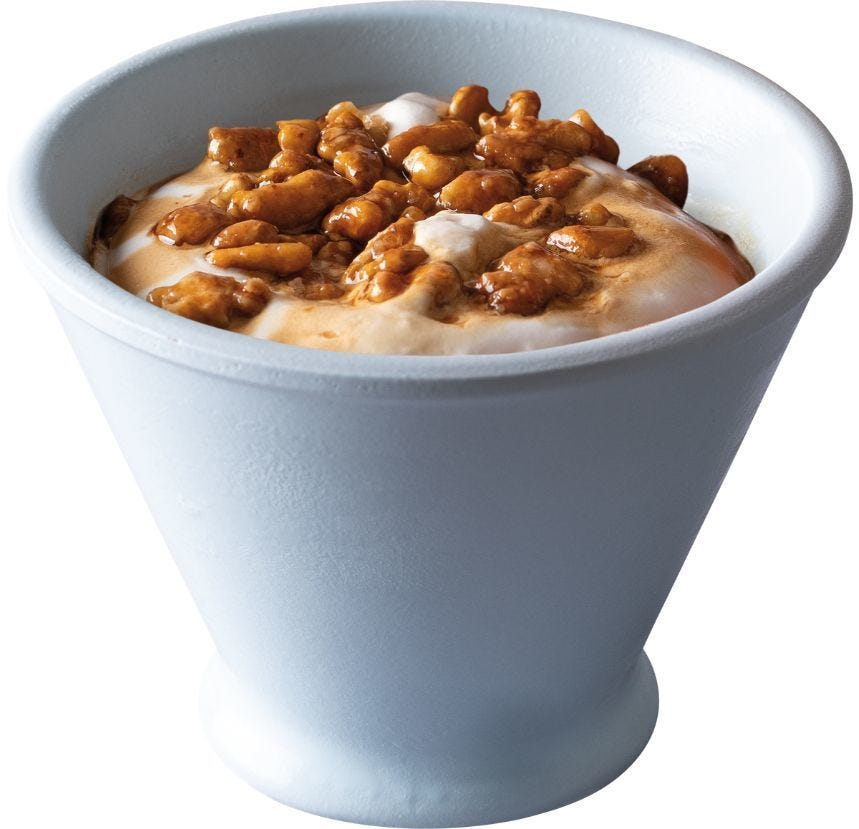 Copa noix et sauce caramel