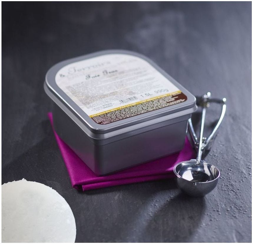 Glace maître artisan huile d'olive
