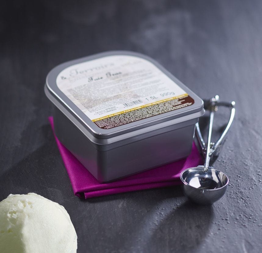 Glace maître artisan vin jaune du Jura 