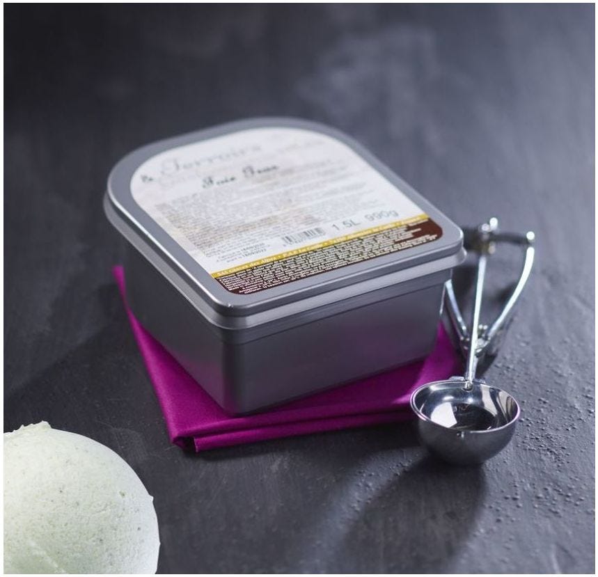 Sorbet maître artisan basilic