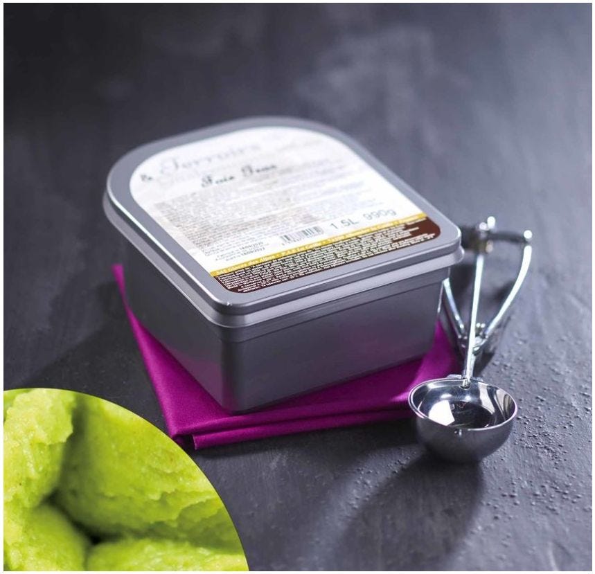 Glace maître artisan wasabi