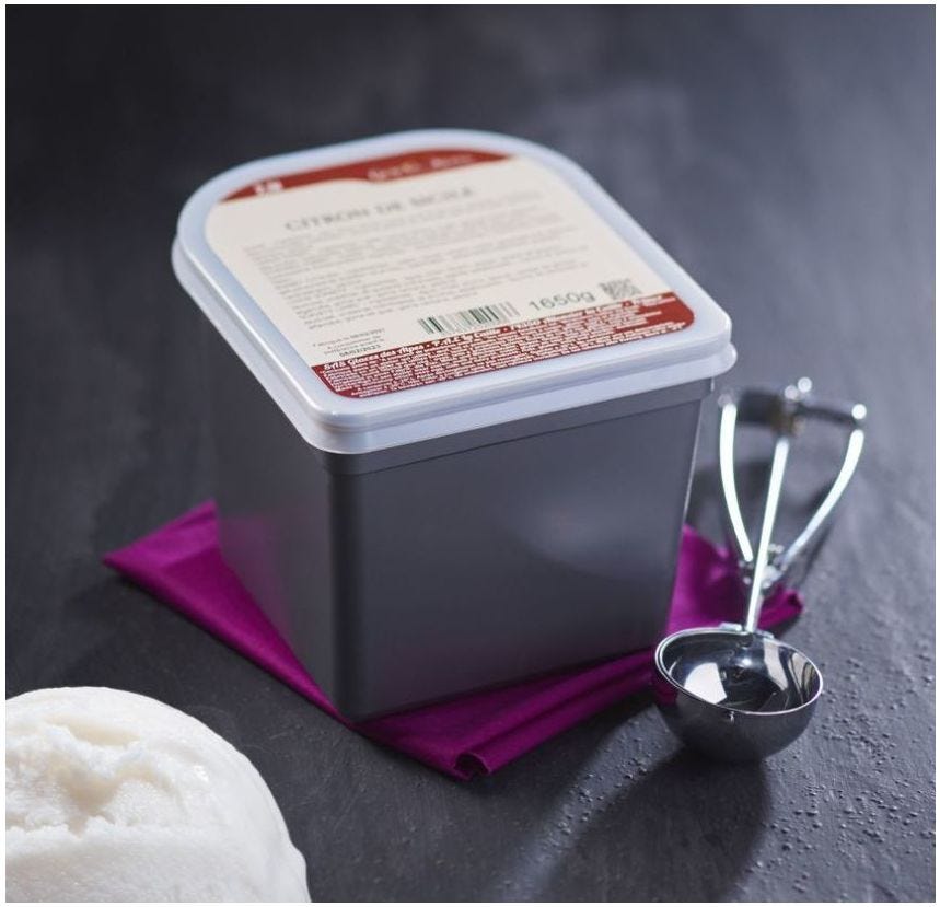 Glace maître artisan amande