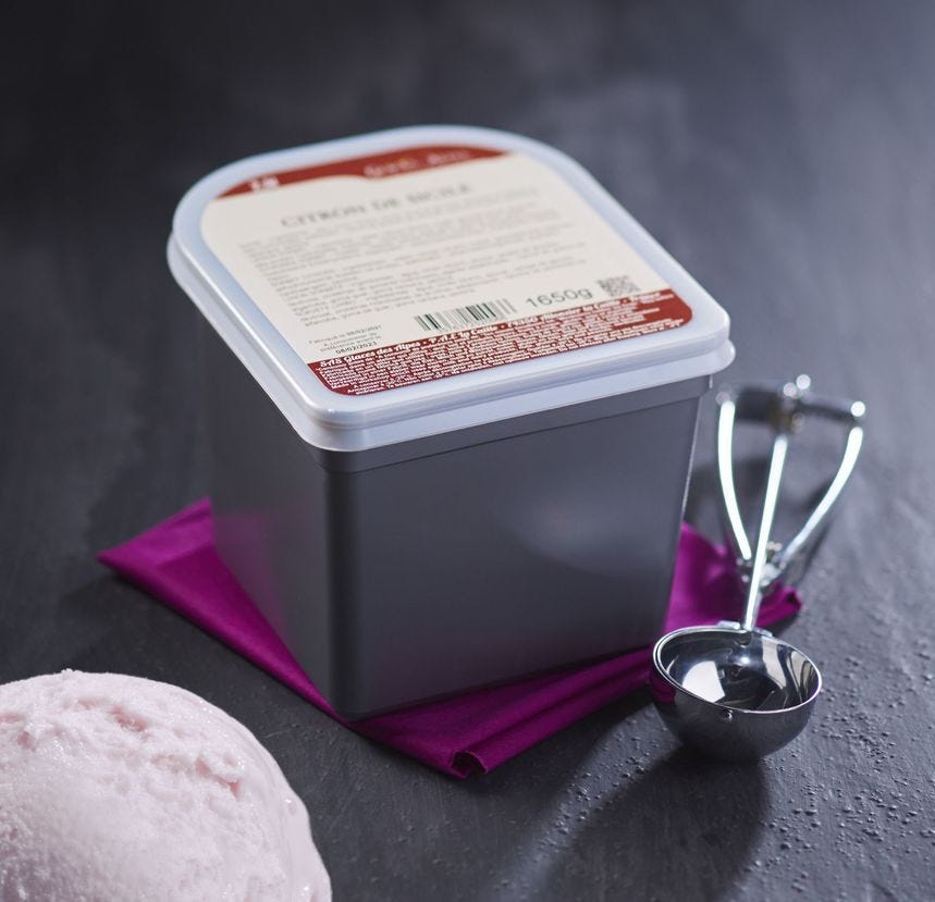 Glace maître artisan lavande 