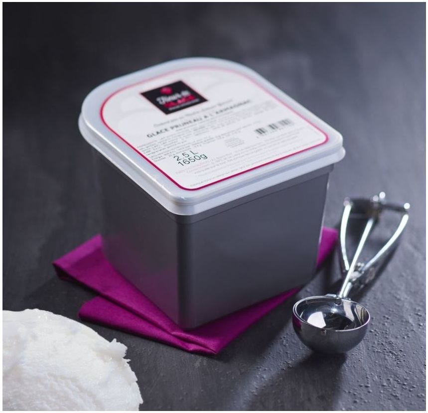 Glace maître artisan menthe blanche