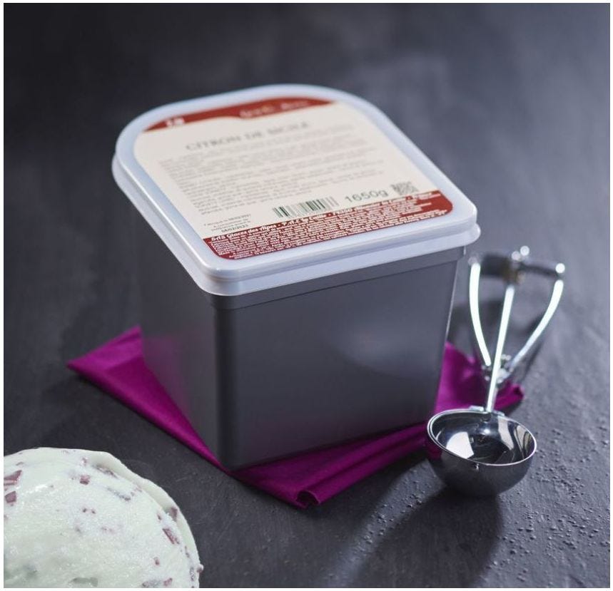 Glace maître artisan menthe chocolat