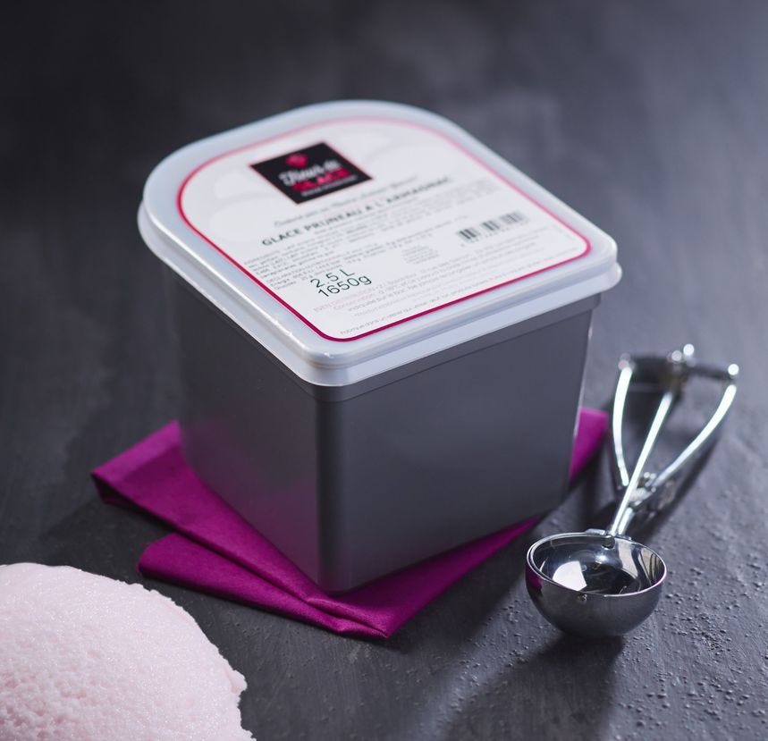 Glace maître artisan rose 