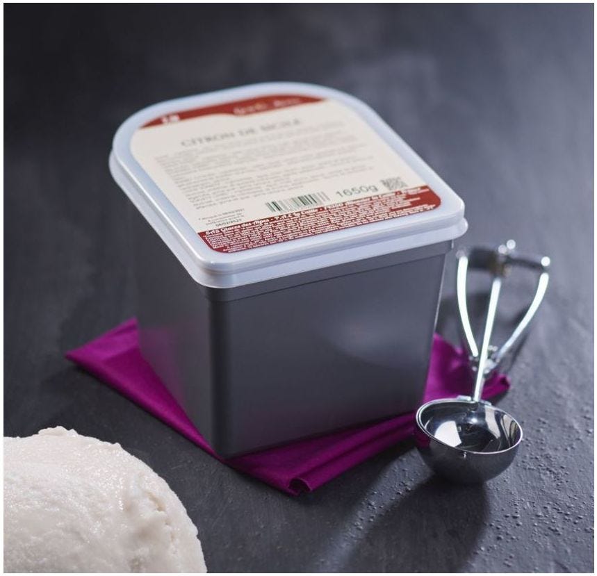 Glace maître artisan thym