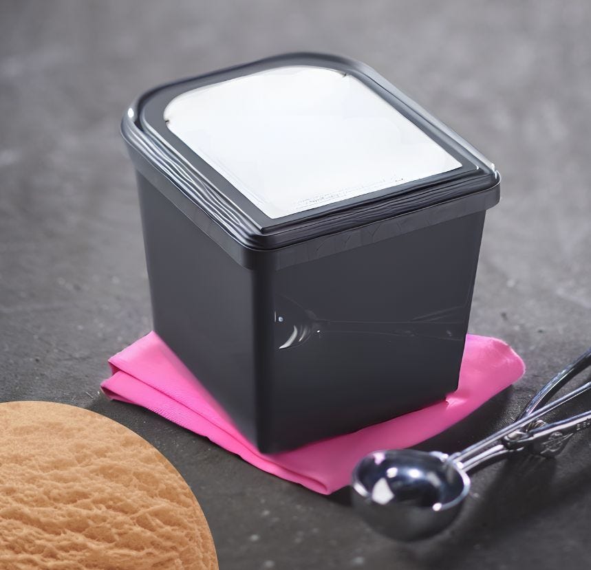 Glace parfum caramel salé