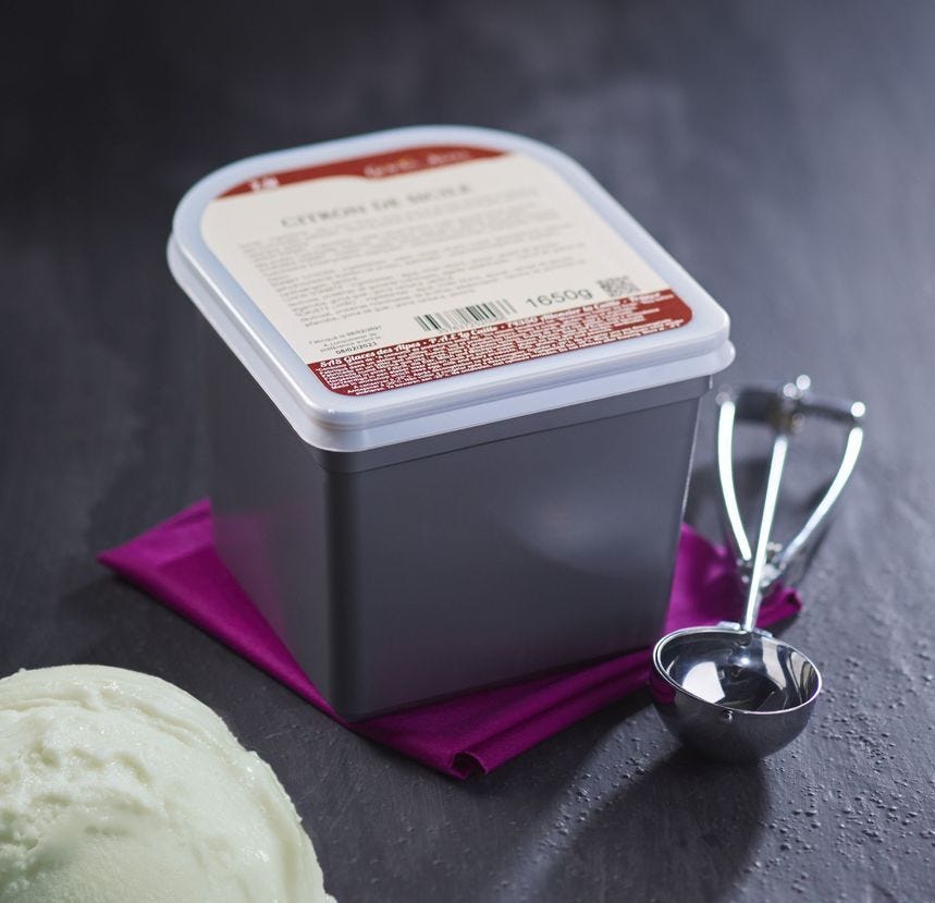 Glace maître artisan verveine 