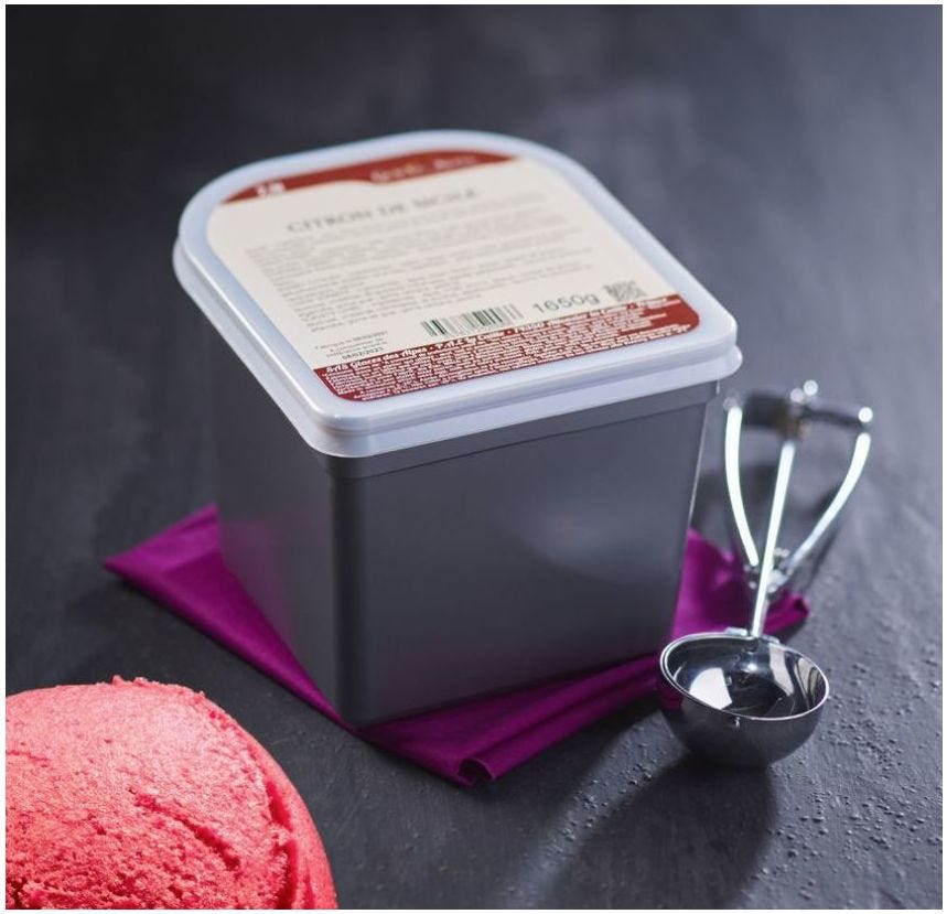 Sorbet maître artisan cerise