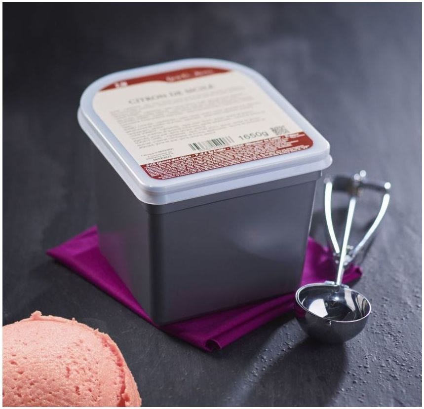 Sorbet maître artisan fraise
