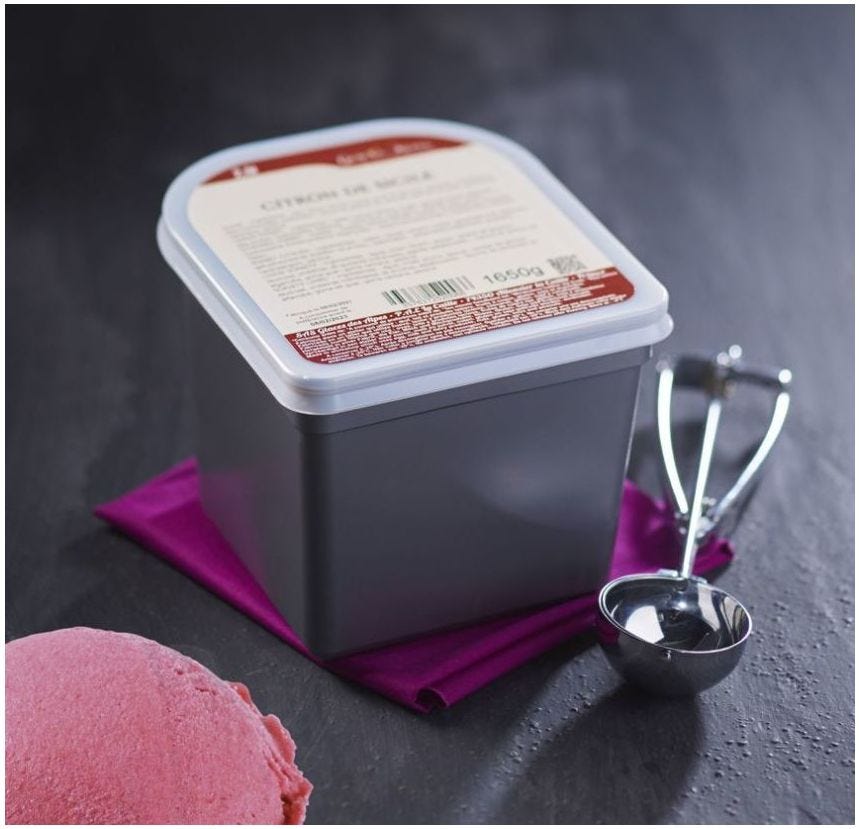 Sorbet maître artisan framboise