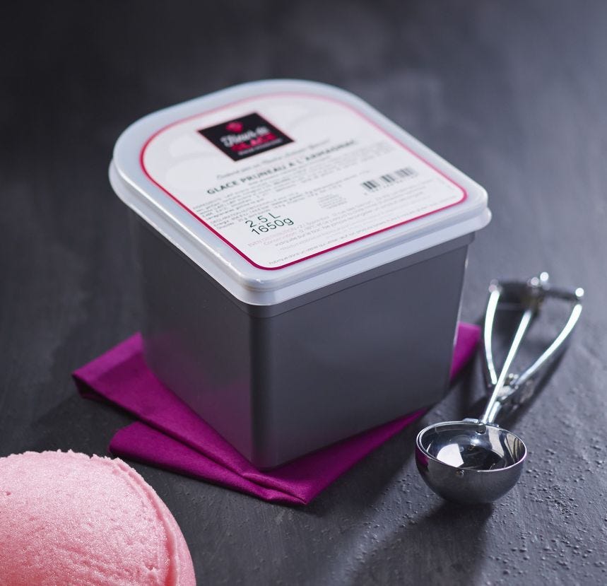 Sorbet maître artisan pêche de vigne
