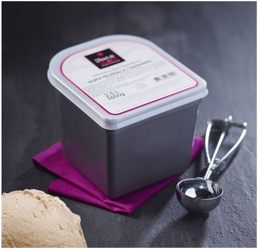 Glace maître artisan café