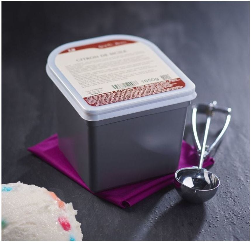 Glace maître artisan bimbo