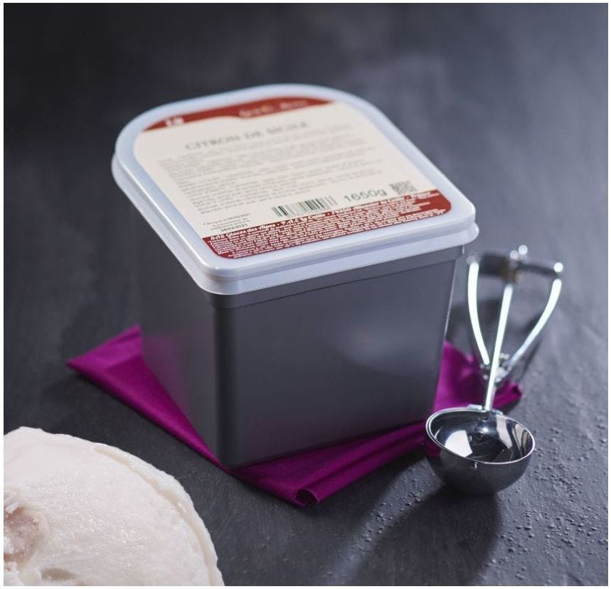 Glace maître artisan palet breton