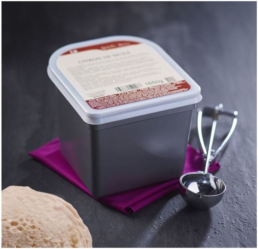 Glace maître artisan confiture de lait