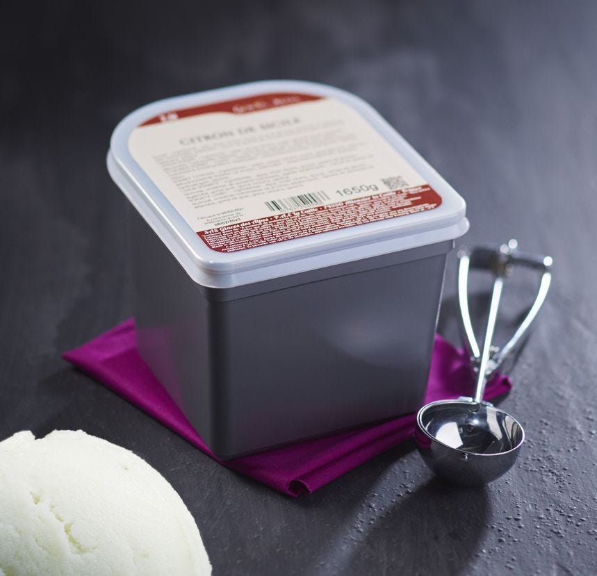 Sorbet maître artisan citron basilic 