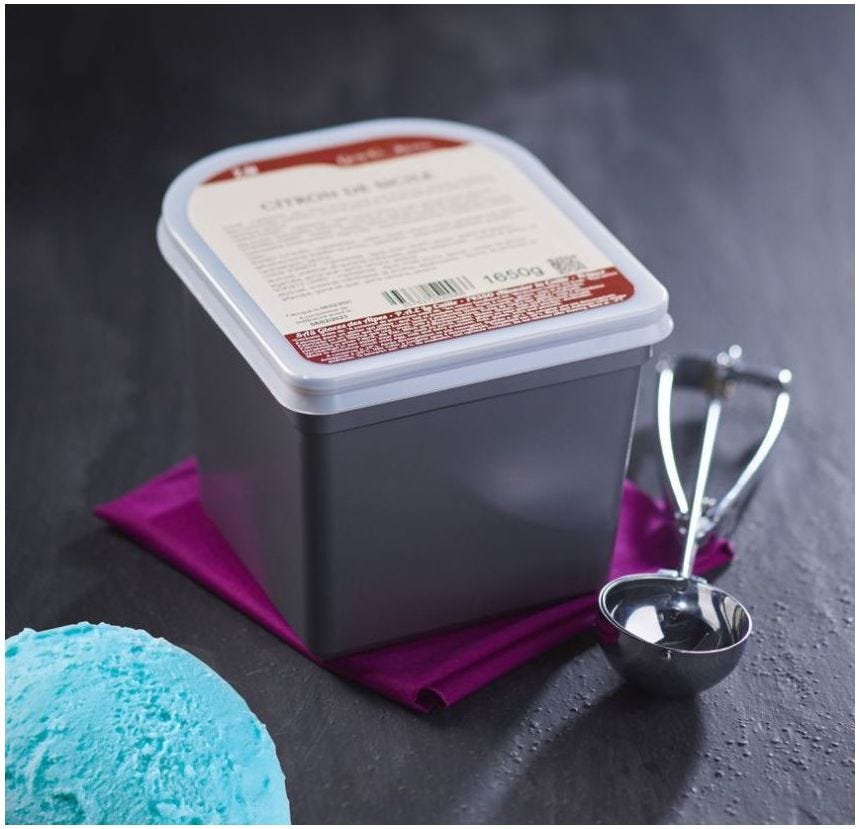Glace maître artisan azzuro
