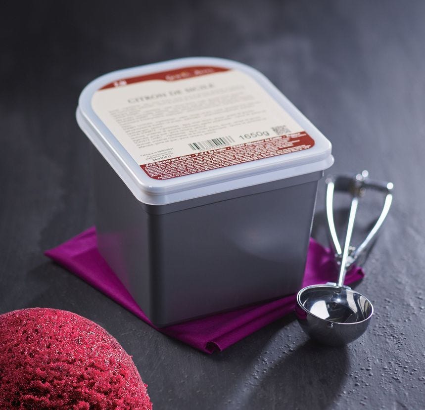 Sorbet maître artisan cassis