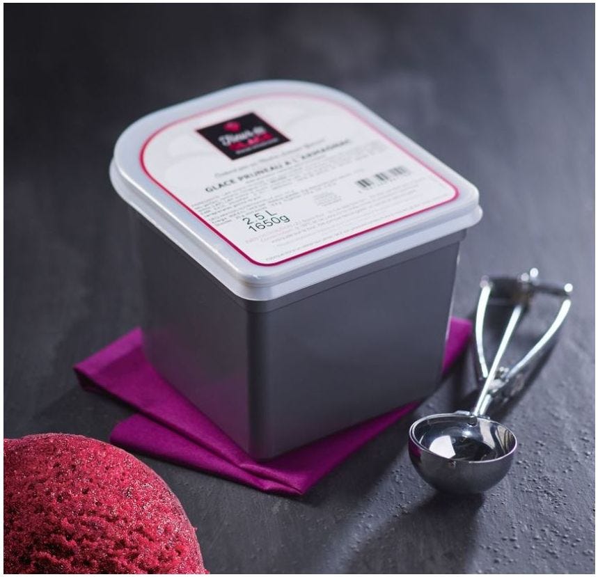 Sorbet maître artisan cassis