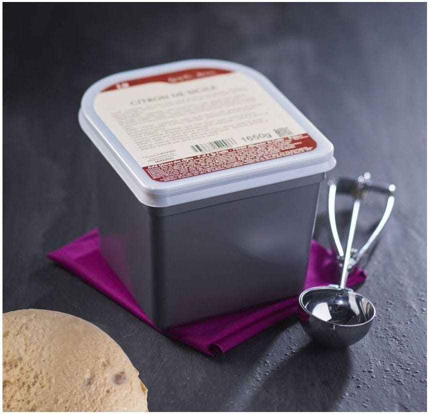 Glace maître artisan caramel beurre demi-sel d'Isigny