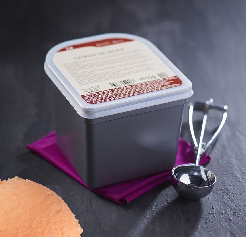 Sorbet maitre artisan carotte, orange, gingembre