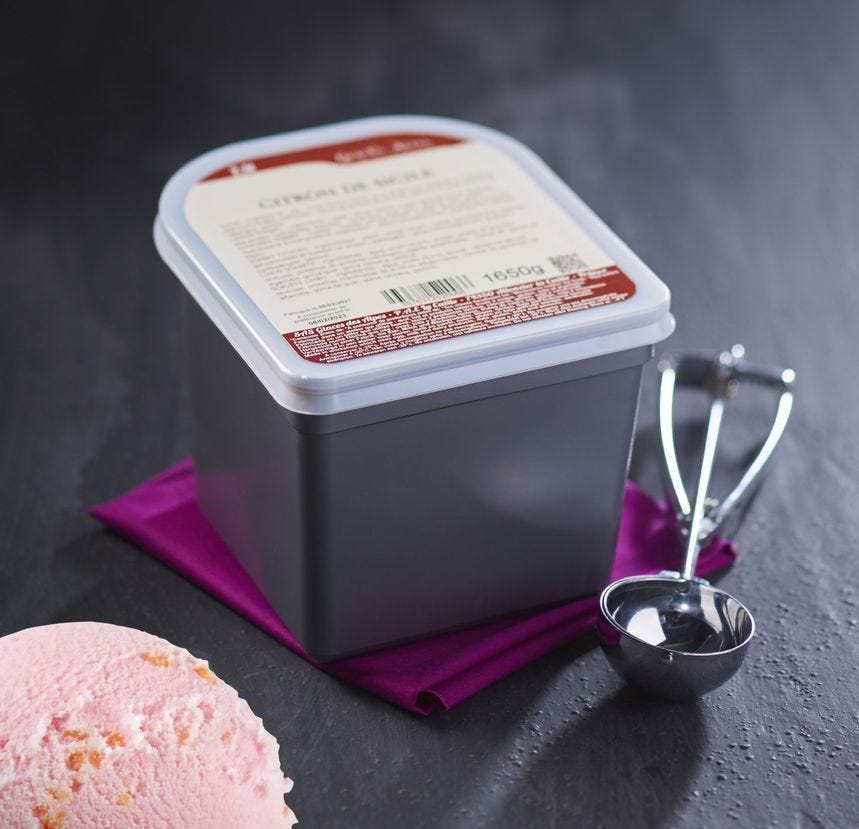 Glace maître artisan parfum barbe à papa 