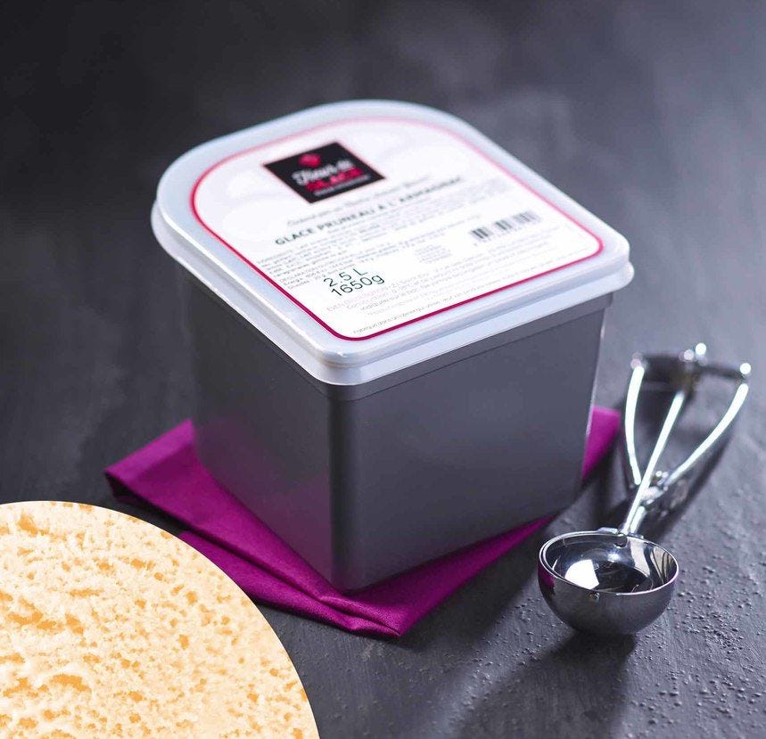 Glace maître artisan gâteau basque 