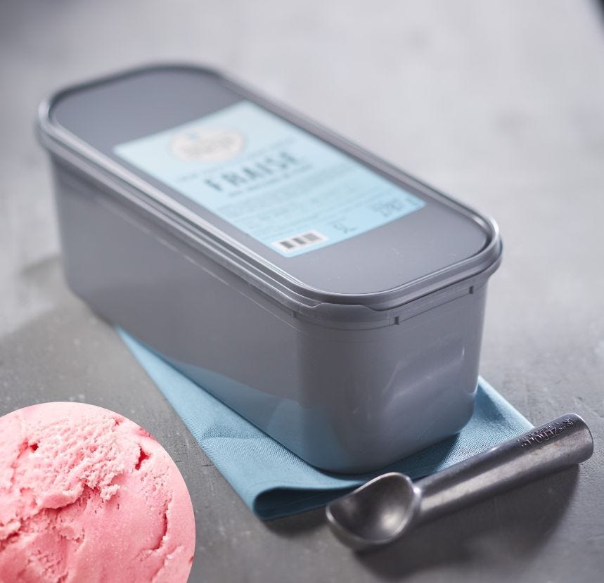 Crème glacée fraise